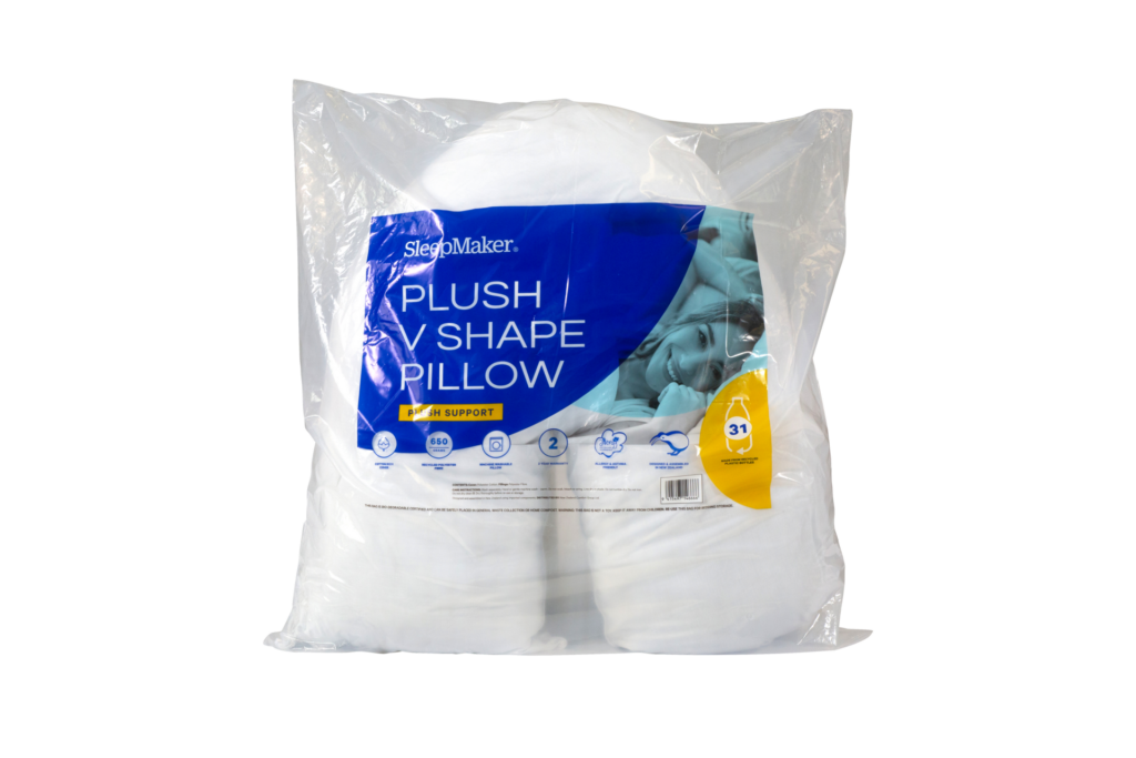 SleepMaker Plush V Shape Pillow