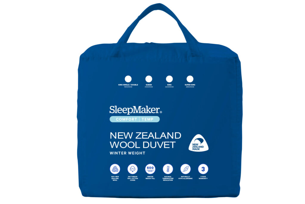 SleepMaker Comfort Temp New Zealand Wool Duvet - Winter Weight