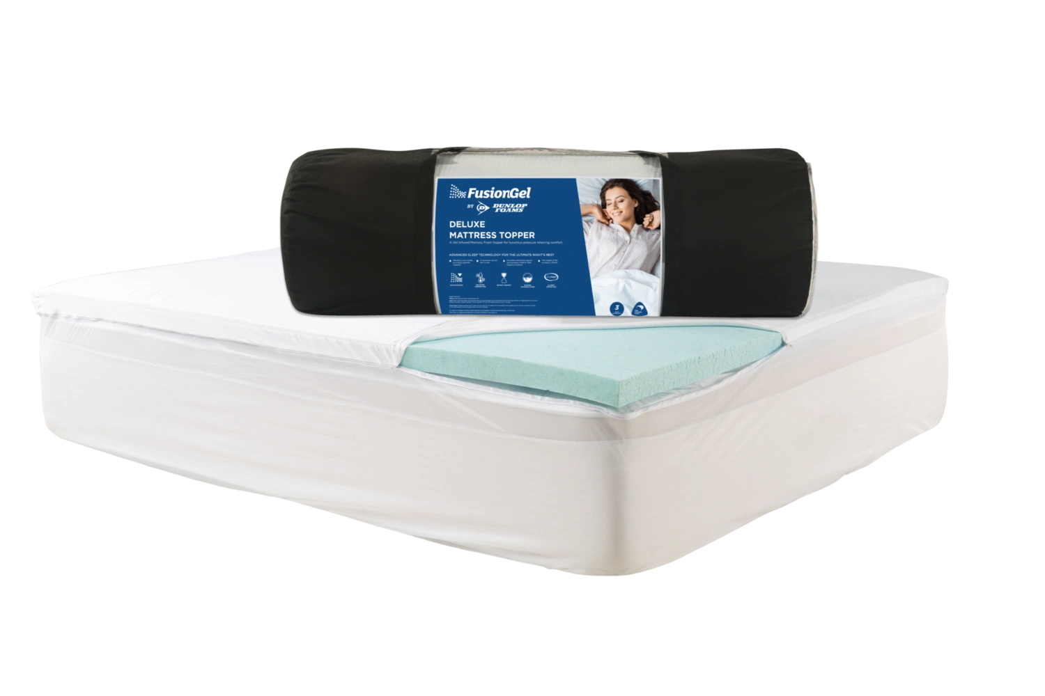 FusionGel Deluxe Memory Foam Topper